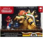 Figurine mario et bowser - coffret diorama jakks pacific - licence super mario