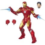 Figurine premium marvel legends 30cm - iron man - avengers - rouge - 30 points d'articulation