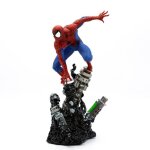 Figurine - semic - spiderman 1 / 10 - �dition limit�e - peinte � la main - r�sine