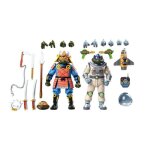 Figurine miniature - neca - tortues ninja - pack 2 figurines - 18 cm - accessoires inclus