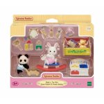 Figurines miniatures - sylvanian families - le coffre � jouets des b�b�s