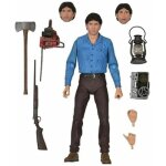 Figurine - neca - evil dead ultimate ash 40th anniversary - 3 t�tes interchangeables - coffret cadeau ...