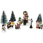 Figurines de no�l - feeric light & christmas - santons - multicolore - 7x5x7 cm - int�rieur