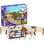 Figurine schleich - lentra�nement au concours dhorse club lisa - pour enfant - mixte - ext�rieur - marron ...