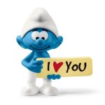 Figurine - schleich - schtroumpf avec panneau - age 3 ans - gamme the smurfs? - affection singulire