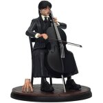 Figurine - sd toys - wednesday avec violoncelle - 20 cm - noir - pour adultes  partir de 6 ans