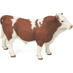 Figurine taureau simmental - papo - la vie � la ferme - pour enfant � partir de 3 ans