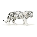 Figurine tigre blanc - papo - la vie sauvage - peinte � la main - pour enfant d�s 3 ans