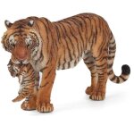 Figurine tigresse et son b�b� - papo - la vie sauvage - multicolore - int�rieur