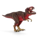Figurine tyrannosaurus - rex rouge roi des dinosaures avec m�choires mobiles jouet r�aliste schleich ...