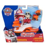Figurine zuma - vhicules + raton laveur - ds 3 ans - fire rescue - la patpatrouille