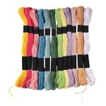 Fil bracelet brésilien echeveaux de coton 12 coul. pastel Fil bracelet brésilien echeveaux de coton 12 coul. pastel