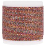Fil  broder - rico design - arc - en - ciel orange - 200 m - mtallis - plusieurs coloris disponibles ...