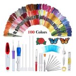 Fils  broderie kit pour broderie point de croix tricotage bracelets brsiliens fils  coudre des outils ...