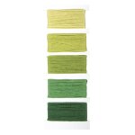 Fil bracelet brésilien 5 coul. tons verts Fil bracelet brésilien 5 coul. tons verts