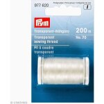 Fil  coudre invisible - prym - 200 mtres - blanc transparent - multi - usages