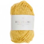 Fil � crocheter - rico design - ricorumi - 25 g - jaune brillant - 100% coton