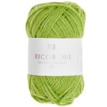 Fil  crocheter - rico design - ricorumi - 25 g - 100% coton - vert brillant