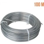 Fil de tension en acier galvanis� pour grillage ou autre - 100 m x 2. 7mm � - gris - linxor