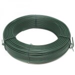Fil de tension en acier galvanis� plastifi� pour grillage ou autre - 100 m x 2. 7mm � - vert - linxor ...
