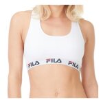 Fila brassire femme coton top femme sportswear soutien maximal sans comprimer bretelle stretch - blanc ...