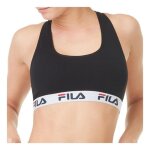 Fila brassire femme coton top femme sportswear soutien maximal sans comprimer bretelle stretch - noir ...