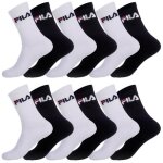 Fila chaussettes homme chaussette haute homme (lot de 12) - noir