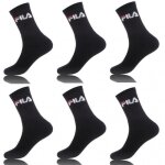 Fila chaussettes homme chaussette haute homme (lot de 6) - noir