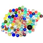 Jeu de billes en verre - toys pure - mod�le 88 billes - 86 billes de 16cm - 2 billes de 25cm