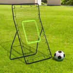 Homcom - filet de rebond - tubes en acier et filet de rebond en polyethil�ne - 90x80x140cm - noir