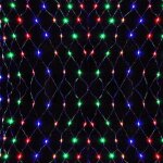 Filet rideau lumineux ext�rieur 3 x 2m guirlande lumineuse avec 8 modes pour no�l halloween jardin mariage ...