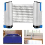 Filet de tennis de table rétractable - swarey - accessoires pour intérieur et extérieur - gris Filet de tennis de table rétractable - swarey - accessoires pour intérieur et extérieur - gris