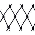 Filet de volire - maille de 60mm noir 12. 5m x 20m