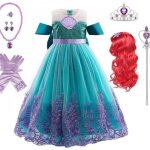 Fille sirne princesse robe dguisement costume anniversaire fte halloween carnaval cosplay enfants ...