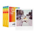 Film couleur i - type triple pack - polaroid - 24 poses - cadre blanc - 8 photos par paquet - asa 640 ...