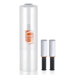 Film tirable - vevor - 381 cm x 366 m rouleau de film transparent tirable durable lot de 1 calibre ...