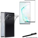 Film de protection en verre trempé noir + coque de protection pour samsung galaxy note 10 plus avec stylet ... Film de protection en verre trempé noir + coque de protection pour samsung galaxy note 10 plus avec stylet ...