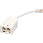 Filtre adsl de ligne 1 rj45 - 2 rj11 blanc