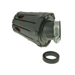 Filtre  air box noir 45 degrs 28 - 35 filtre  air sport racing cyclomoteur scooter cyclomoteur