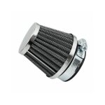 Filtre a air replay kn grille acier chrome fixation droite diam 55 mm