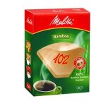 Filtre  caf - melitta - 102 bamboo - 80 filtres - 60% fibres de bambou - norme nf environnement