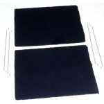 Filtre � charbons actifs pour hotte siemens ld97aa670 - lot de 2