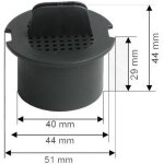 Filtre  charbon pour cave  vin liebherr - accessoire dappareil - noir
