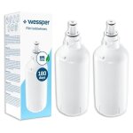 Filtre  eau de rechange pour rfrigrateurs liebherr et miele - wessper - 7440002 7440000 - blanc