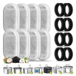 Filtres pour fontaines à eau pour chats paquet de 8 filtres de remplacement et éponges de pré - filtration ... Filtres pour fontaines à eau pour chats paquet de 8 filtres de remplacement et éponges de pré - filtration ...