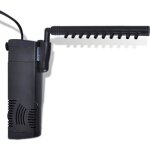 Filtre interne aquarium avec pompe 300 l / h - vidaxl - pompe filtrante - plastique - noir - rectangulaire ...