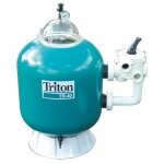 Filtre à sable triton - vanne side - 26 m3 / h - fibre de verre - bleu Filtre à sable triton - vanne side - 26 m3 / h - fibre de verre - bleu