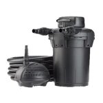 Filtre sous pression pontec pondopress set 5000 - eau claire garantie - 1500 l / h - noir - bloc de filtration ...