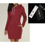 Finddress robe pull femme hiver sweat long avec capuche gilet tops  manches longues chic robe sweat ...