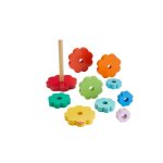 Fisher - price - empileur d?anneaux avec 10pices en bois hxt77